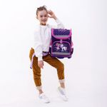 Ранец ЮНЛАНДИЯ WISE, 1 отделение, 3 кармана, устойчивое дно, "Little friends", 271397