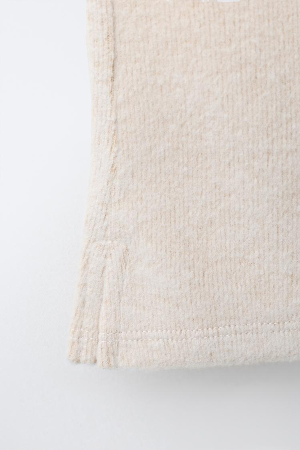 ZARA ТРИКОТАЖНЫЕ БРЮКИ FLARE С БАНТАМИ SOFT TOUCH, ПЕСОЧНЫЙ МЕЛАНЖ