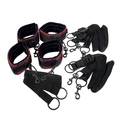 Атласный комплект бондажа Scandal Bed Restraint (Цвет: не задано)