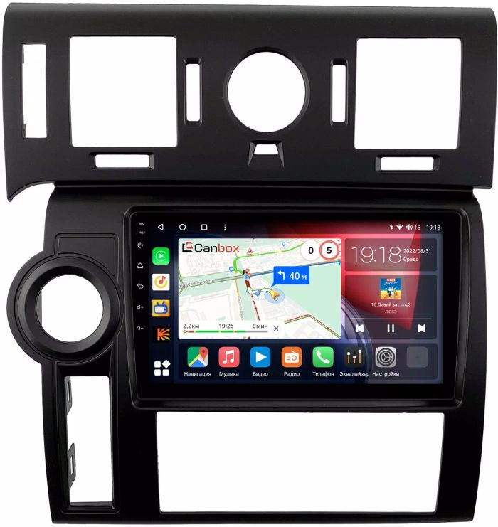 Магнитола для Hummer H2 2002-2009 - Canbox 9-1396 Qled, Android 10, Быстрая, SIM-слот