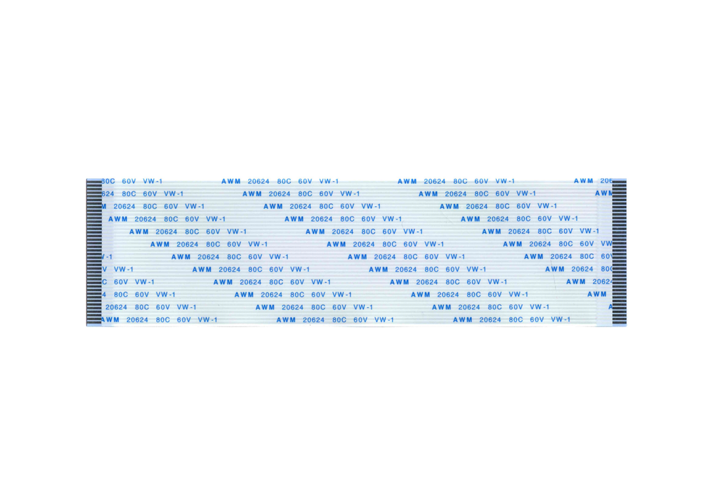 Шлейф 40 pin, 15 см, шаг 1 мм FFC, прямой А