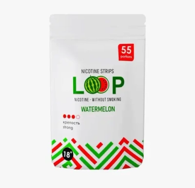 LOOP WATERMELON НИКОТИНОВЫЕ ПЛАСТИНКИ (12 МГ) - АРБУЗ