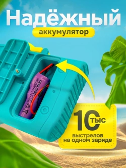 Водный пистолет автомат электрический на аккумуляторе
