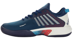 Мужские теннисные кроссовки K-Swiss Hypercourt Supreme - blue opal/blanc de blanc/lollipop