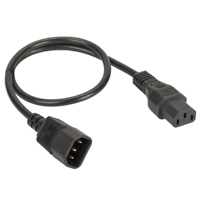 Кабель питания ДКС, IEC320 C13 - IEC320 C14, 0.5 м, сечение 3 х 1,5 мм