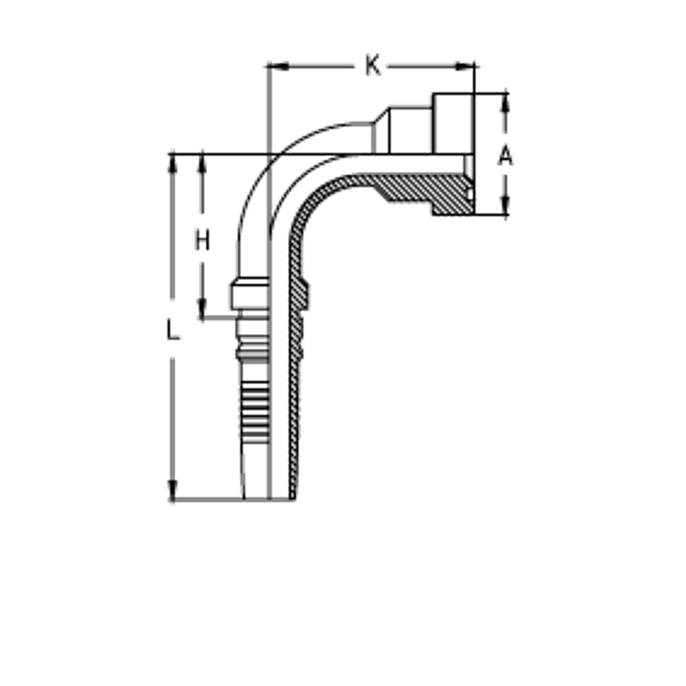 Фитинг DN 20 SFS CAT 3/4 41.3 (90) Interlock TIEFFE