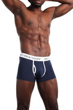 Мужские боксеры с гульфиком из хлопкового материала (Размер: XXXL) (Цвет: серый)