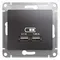 Розетка с USB A+A Systeme Electric Glossa Графит GSL001333