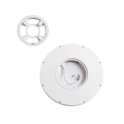 7661/18L MITRA LED SN 090 Светильник пластик/белый LED 18Вт 3000/4000K D230 IP40 OMEGA WHITE