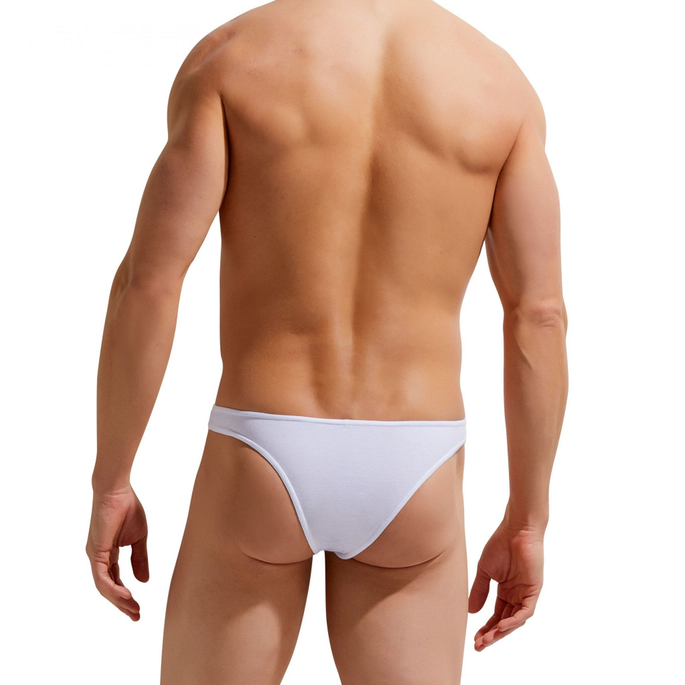 Хлопковые мужские трусы-бразилиана Modern Essentials Brazilian Slip (Размер: S) (Цвет: темно-синий)