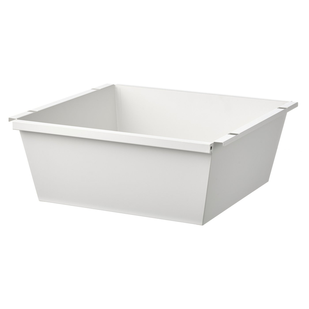 IKEA JOSTEIN  (ИКЕА ЙОСТЕИН)  -  Контейнер - белый для дома и улицы 40х40х15 см