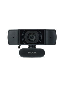 Веб-Камера, Rapoo, C200, USB 2.0, 1280*720/640*480, 2.0Mpx, Микрофон, Крепление: зажим, Чёрный