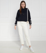 Худи REG MONOTYPE SLV CROP HOODIE Tommy Hilfiger - темно-синий(WW0WW39140)