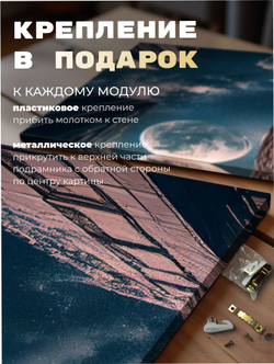 Картина Тихая Венеция модульная 50x70см 3шт.
