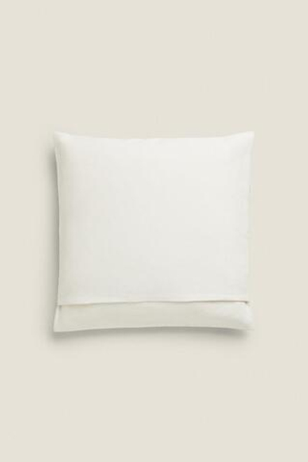 ZARA HOME ЧЕХОЛ ДЛЯ ДЕКОРАТИВНОЙ ПОДУШКИ С ГЕОМЕТРИЧЕСКИМ ПРИНТОМ, КРЕМОВЫЙ