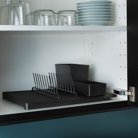 Сушилка для посуды IKEA RINNIG (РИННИГ), Черный, Двусторонняя, 40x31 см