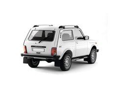 Защита порогов Нива 4x4/Легенд с накладками (Ø63 мм) (3 дв)