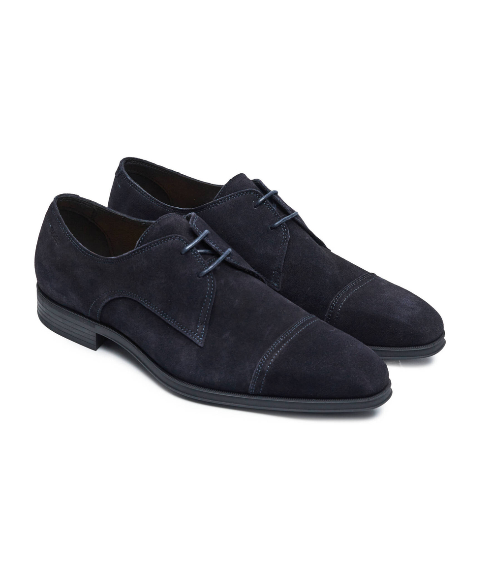 Кожаные дерби theon_derb_sdtc BOSS BLACK - темно-синий(50523050)