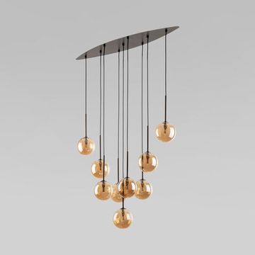 Потолочный светильник со стеклянным плафоном 9*G9 6149 коричневый Estera TK Lighting