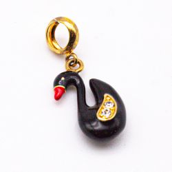 Подвеска серебро 925° - Эмаль, Фианиты