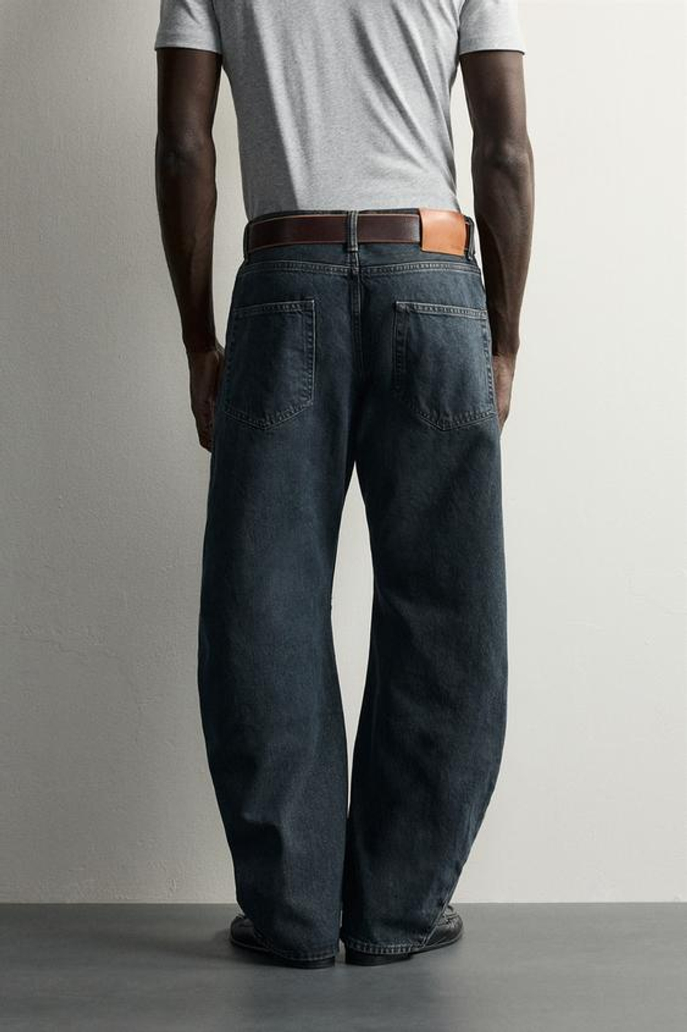 ZARA ДЖИНСЫ STRAIGHT BARREL, СИНИЙ