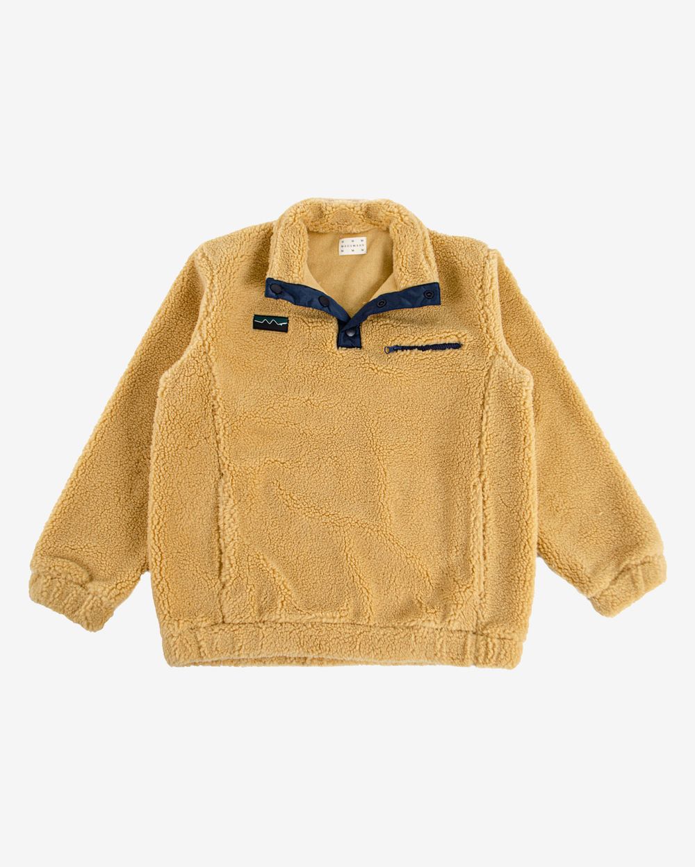 Толстовка Turbofleece button mustard/navy