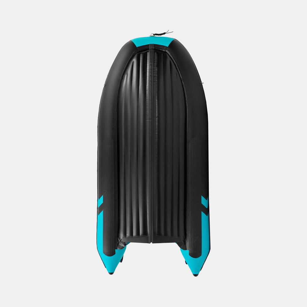 Лодка ПВХ Gladiator E380PRO НДНД черно-бирюзовый