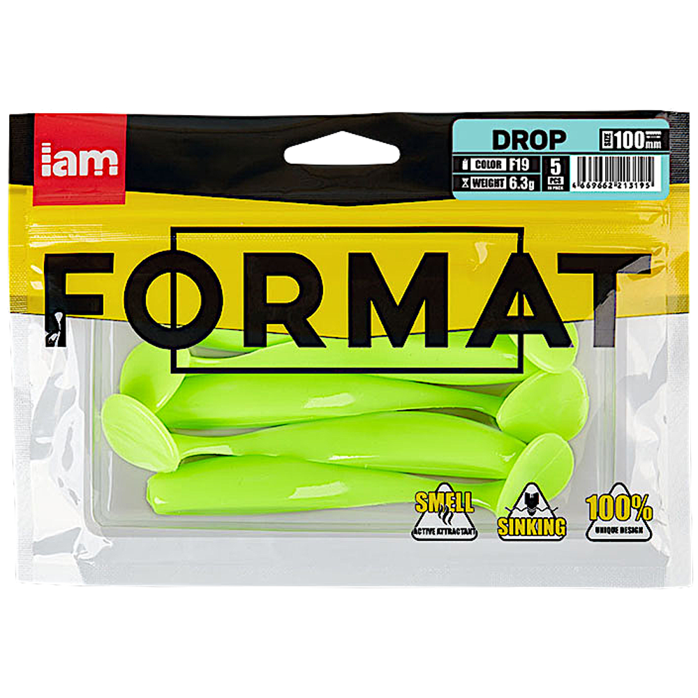 Мягкая приманка IAM Format Drop 100мм 6.3г -