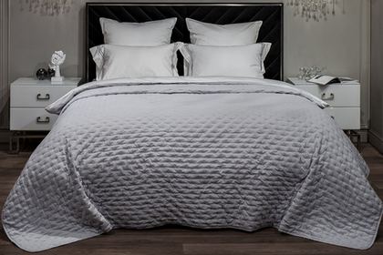 Покрывало на кровать 240x260 Garda Decor Астро серое 177HON-22260
