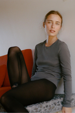 ФУТБОЛКА ИЗ МОДАЛА И ШЕЛКА С ДЛИННЫМИ РУКАВАМИ — ZARA