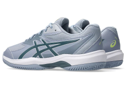 Детские теннисные кроссовки Asics Gel-Game GS Clay/OC - grey blue/ironclad