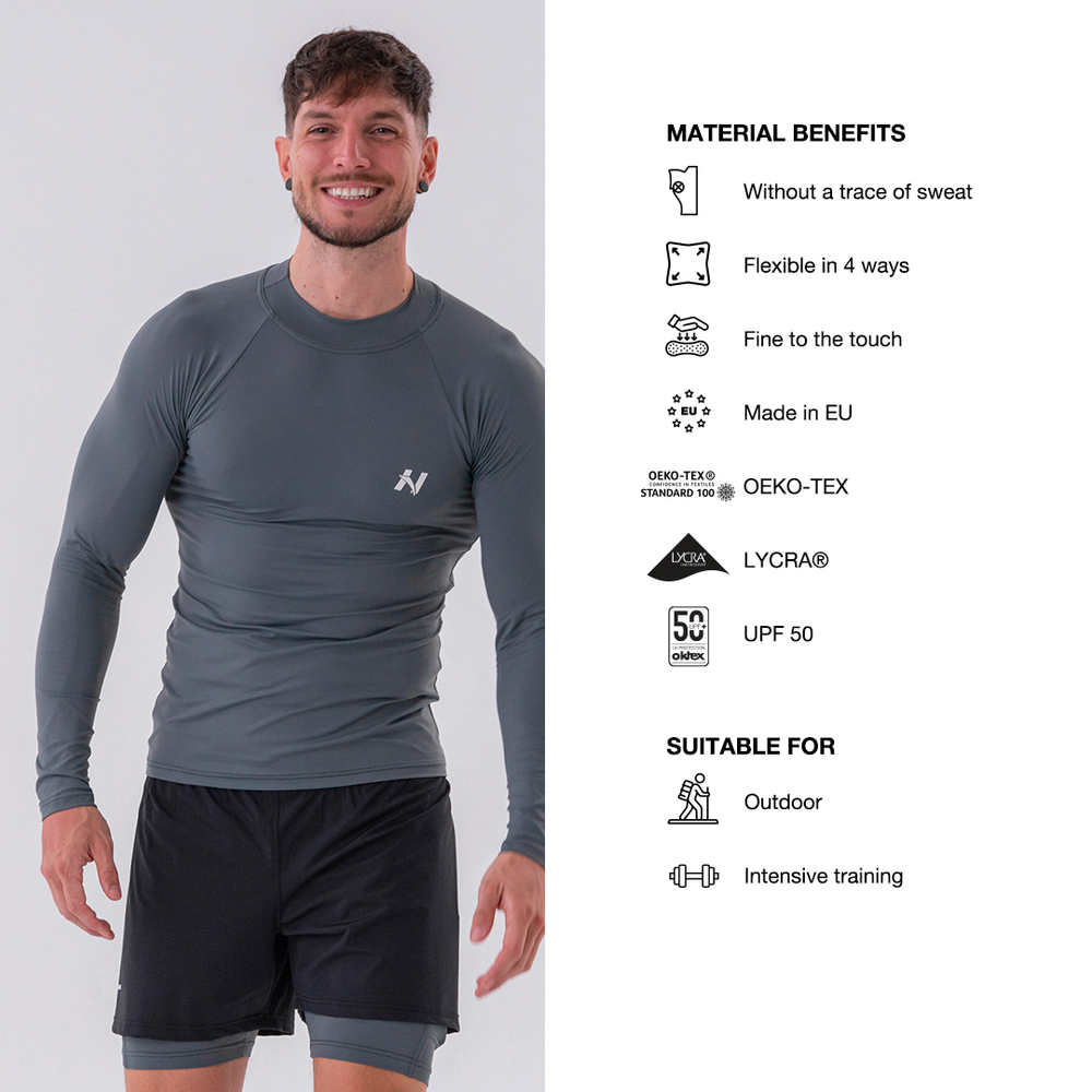 Лонгслив FUNCTIONAL T-SHIRT WITH LONG SLEEVES "ACTIVE" 328 Серый