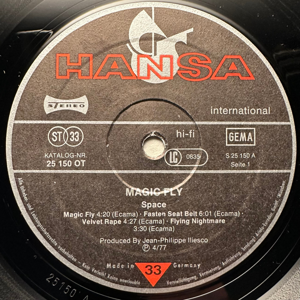 Space - Magic Fly (Германия 1977г.)