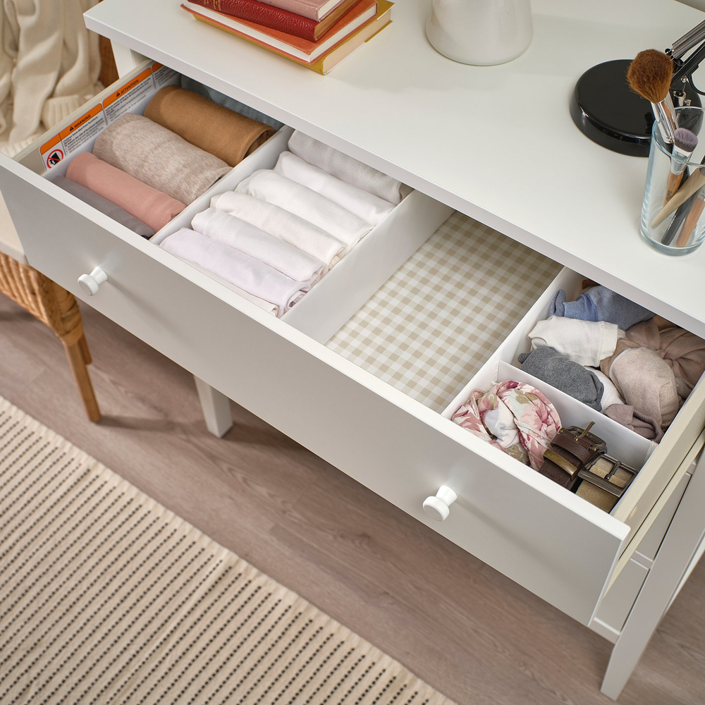 IKEA SKUBB  (ИКЕА СКУББ)  -  Коробка, 3 шт. - белый 20х38х12 см