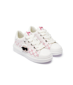 Кожаные кроссовки kapri Karl Lagerfeld - белый(KL62576L)