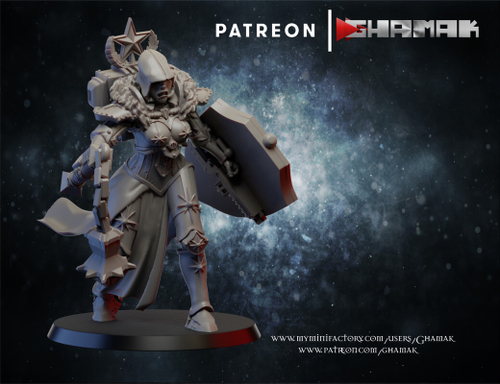 Adepta Sororitas Celestian Sacresants Красная целестианка №4 миниатюра для dnd, днд, pathfinder, фентези, Настольная игра, НРИ, Варгейм, РПГ