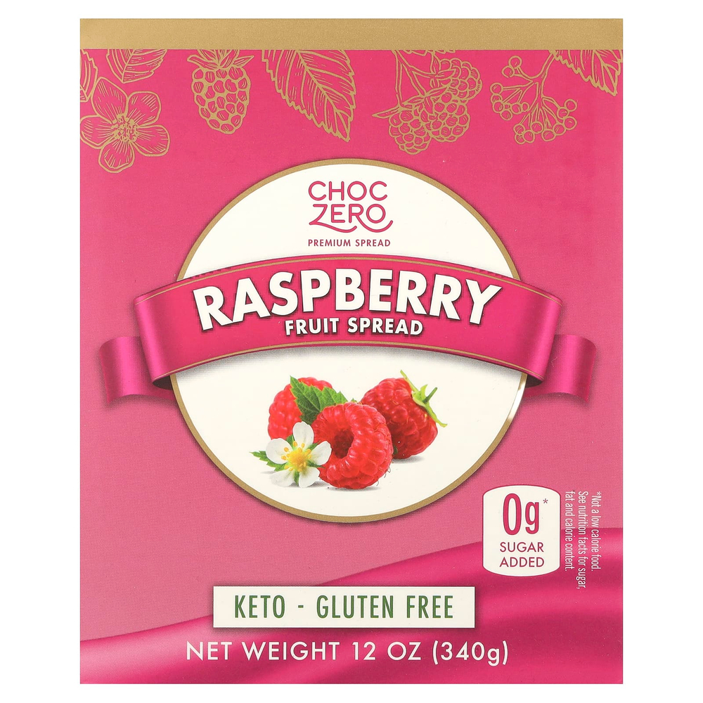 ChocZero, малиновый джем, 340 г (12 унций)