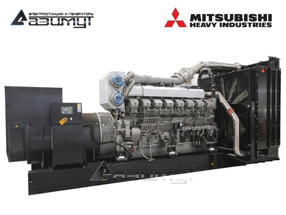 Дизельный генератор Азимут АД-1500С-Т400-2РМ8C Mitsubishi c автозапуском