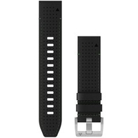 Кожаный ремешок Garmin QuickFit 22 мм Leather / FKM Hybrid Black / Green