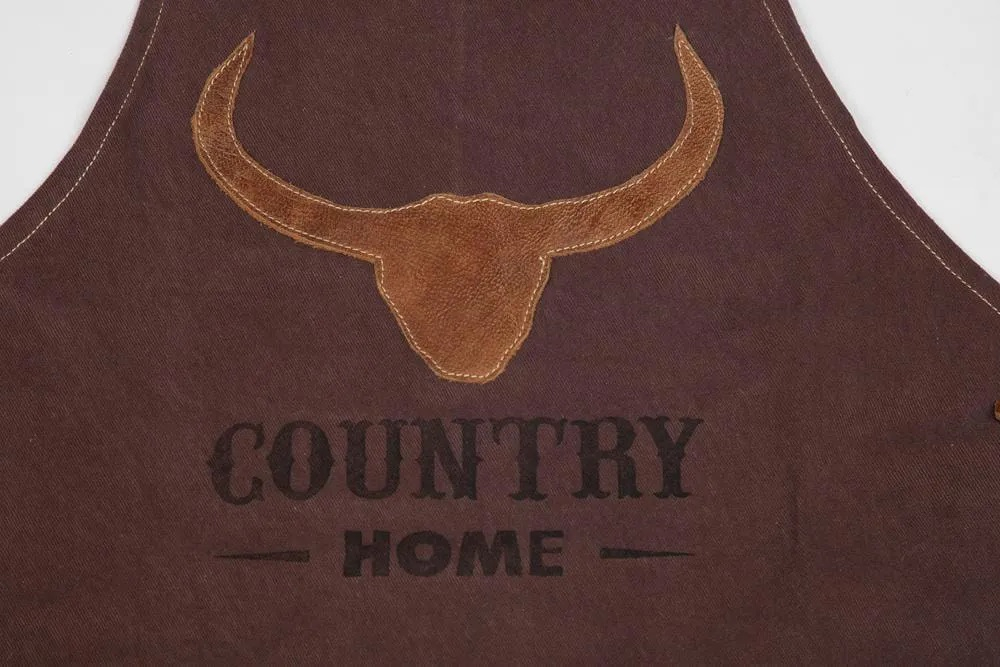 Фартук барбекю Secret de Maison Кантри Мэн/Country Man кожа буйвола/ткань, 60х89см, коричневый