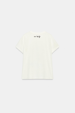 ZARA ФУТБОЛКА HENRI MATISSE, БЕЛЫЙ