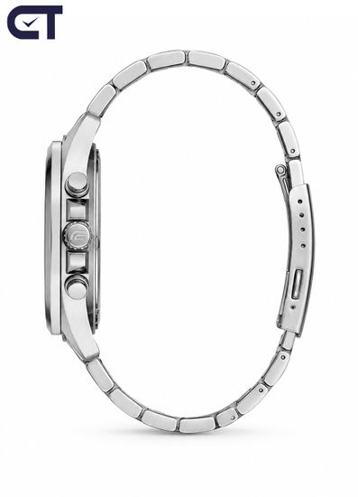 CASIO EFV-630D-1AVUDF EDIFICE мужские наручные часы — универсальный стальной хронограф с чёрным циферблатом