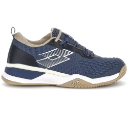 Теннисные кроссовки Lotto Raptor Hyperpulse 100 III SPD - indigo blue/all white/irish beige