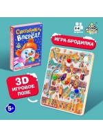 Настольная игра бродилка для детей "Снеговики, вперед!"