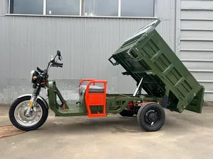 Грузовой электрический трицикл IKINGI CARGO MAX Q30 3000W (72V/45Ah) - Зелёный фото №6