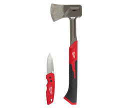 Axe and Knife Set Milwaukee топор колун + нож Fastback, 4932499031