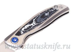 Нож Широгоров Флиппер F95NL 3M M390 CF WHITE STORM MRBSфотография - 5