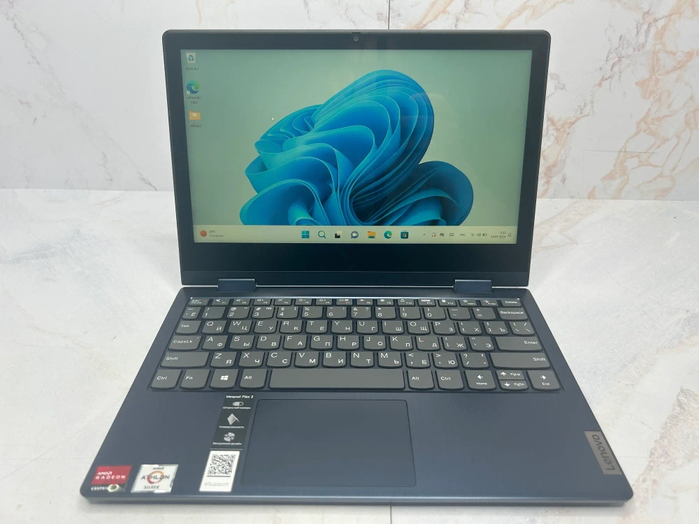 Ноутбук Lenovo IdeaPad Flex 3-11ADA05 AMD Athlon 3020e/RAM 4Gb/SSD 64Gb/AMD Radeon Vega 3/11.6"/1920*1080 (Touch)/IPS/Windows 11