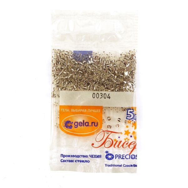 Бисер Preciosa 10/0, 50 г (10 шт по 5 г), цв.00304
