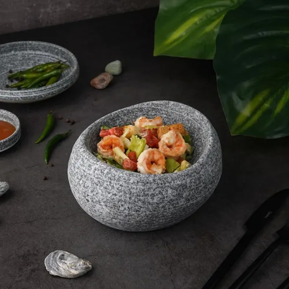 Салатник 250 мл 17,5*15,5 см h8,7 см емкость для закусок Stone Untouched Taiga P.L. [1]